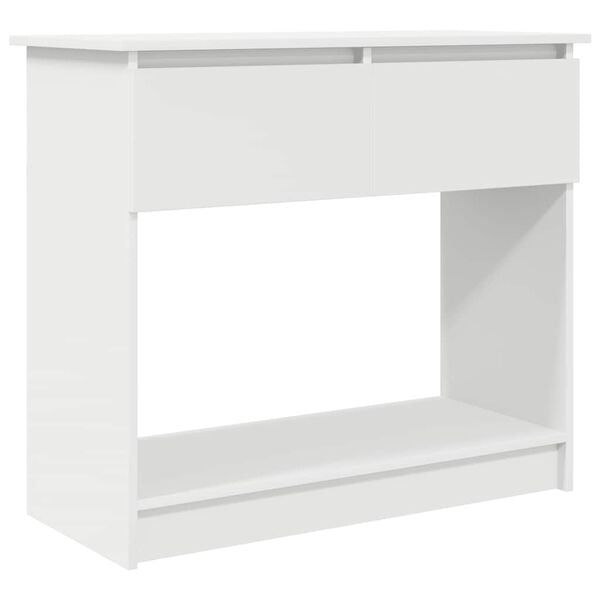 vidaXL Wandtafel met lades 85,5x38,5x74,5 cm wit