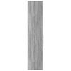 vidaXL Hoge kast 70x42,5x185 cm bewerkt hout grijs sonoma eikenkleurig