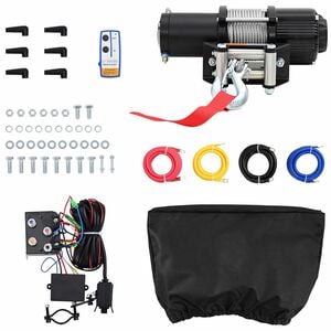vidaXL Elektrische lier PVC Zwart