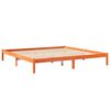 vidaXL Bed met boekenkast zonder matras grenenhout wasbruin 180x200 cm