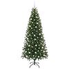 vidaXL Kunstkerstboom met 300 LED met standaard Groen 210 cm PE en PVC