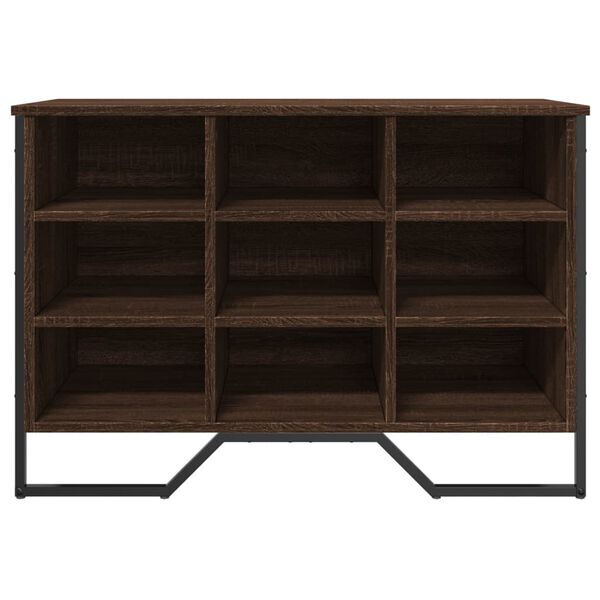 vidaXL Schoenenkast 90x38x61,5 cm bewerkt hout bruin eikenkleurig