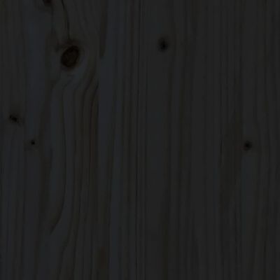 vidaXL Bureau 110x50x75 cm massief grenenhout zwart
