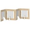 vidaXL Opvouwbaar hondenhek met standaards 4 pcs Sonoma Eiken 241 cm