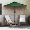 vidaXL Tuinparasol Groen 294 x 150 x 223 cm Stof