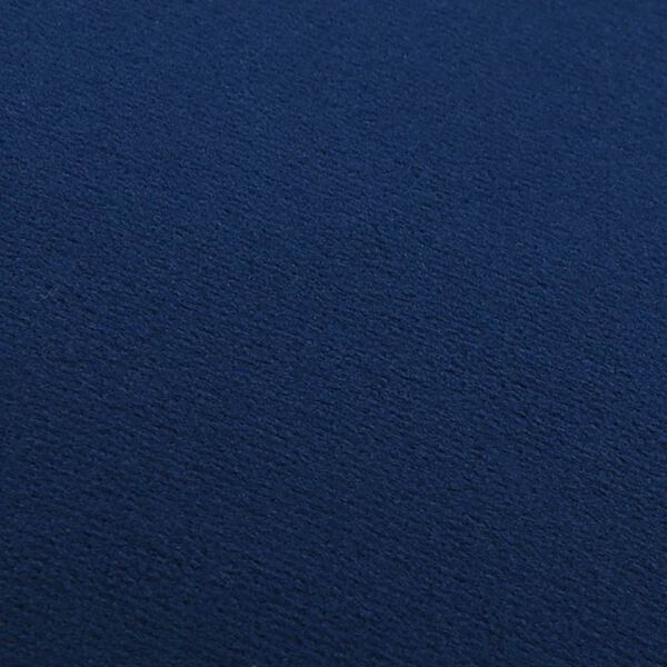 vidaXL Kruk fluweel 28 x 36 cm blauw en goudkleurig