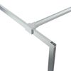 vidaXL Inloopdouchewand 100x195 cm transparant ESG-glas zilverkleurig