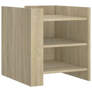 vidaXL Nachtkastje 45x50x50 cm bewerkt hout sonoma eikenkleurig