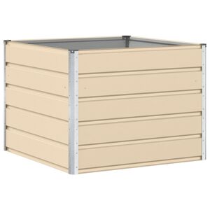 vidaXL Plantenbak Ivoor 100 x 100 x 75 cm Staal