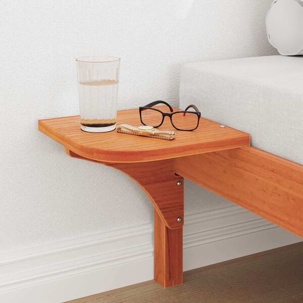 vidaXL Bedframe Wasbruin 90 x 190 cm Massief grenenhout