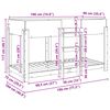 vidaXL Bunk Bed voor Kinderen Artisan Eiken 100 x 190 cm Bewerkt hout