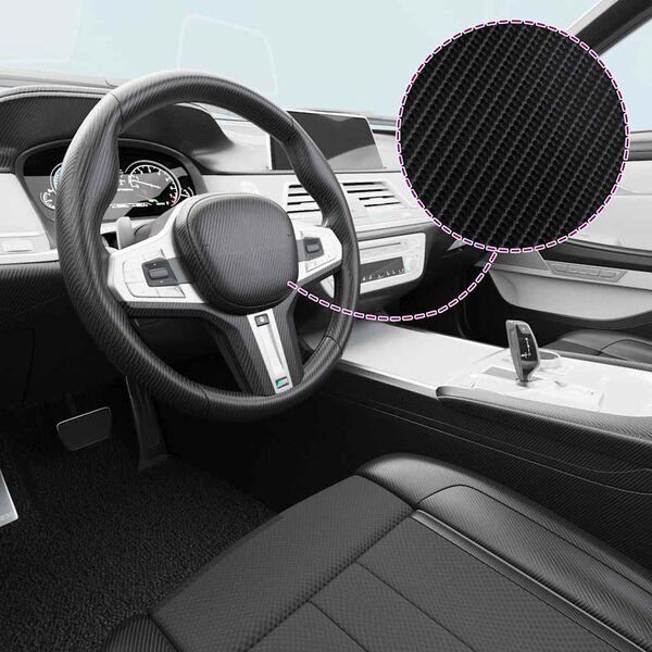 vidaXL 2 st Autofolie 4D 100x150 cm + 50x150 cm zwart