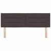 vidaXL Hoofdbord met hoofdeinde Donkerbruin 160 cm Nep Leer
