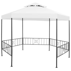 vidaXL Tuinprieel 180 g/m&sup2; 323x275x265 cm wit