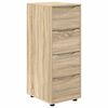 vidaXL Opbergkast 40 x 48 x 105 cm Bewerkt hout Sonoma Eiken