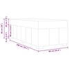 vidaXL Bedframe met matras Zwart 90 x 200 cm Stof