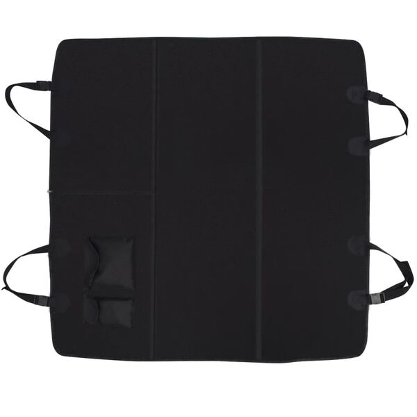 vidaXL Huisdieren achterbankhoes 148x142 zwart