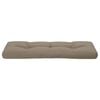 vidaXL Palletkussen 120x40x12 cm stof taupe