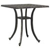 vidaXL Tuintafel 53x53x53 cm gietaluminium bronskleurig