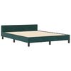 vidaXL Boxspringbed met hoofdeinde Donkergroen 140 x 190 cm Fluweel