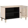 vidaXL TV Eenheden met plank Wit 80 x 33 x 46 cm Bewerkt hout