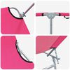 vidaXL Ligstoel 2-persoon 2 pcs Roze 58 x 188 x 77cm Stof