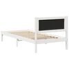 vidaXL Bedframe Lichtgrijs 90 x 190 cm Massief grenenhout