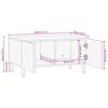 vidaXL Salontafel 80x50x40 cm massief mangohout bruin