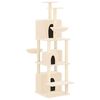 vidaXL Kattenmeubel met sisal krabpalen 180 cm cr&egrave;mekleurig