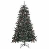 vidaXL Kunstkerstboom met 150 LED Groen 150 cm PVC en Plastic en Staal