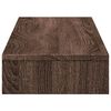 vidaXL Monitorstandaard 100x27x10 cm bewerkt hout bruin eikenkleurig