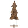 vidaXL Kerstboom Bruin 90 cm Massief Teakhout