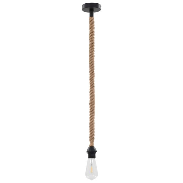 vidaXL Hanglamp met door touw bedekt snoer E27