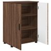 vidaXL Badkamer Kast Bruin Eiken 60 x 35 x 80 cm Bewerkt hout & Metaal