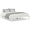 vidaXL Bedframe extra lang zonder matras grenenhout wit 140x210 cm