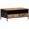 vidaXL Salontafel Bruin 90 x 50 x 40 cm Massief Mangohout en Metaal