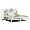 vidaXL Bed met boekenkast zonder matras grenenhout wasbruin 75x190 cm