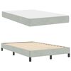 vidaXL Boxspringbed met matras Lichtgrijs 120 x 190 cm Stof