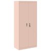 vidaXL Opbergkast Roze 80 x 40 x 180 cm Staal