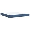 vidaXL Boxspring met matras fluweel blauw 180x200 cm
