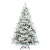 vidaXL Kunstkerstboom met 300 LED met standaard Wit 240 cm PE en PVC