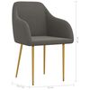 vidaXL Eetkamerstoelen 6 st fluweel donkergrijs