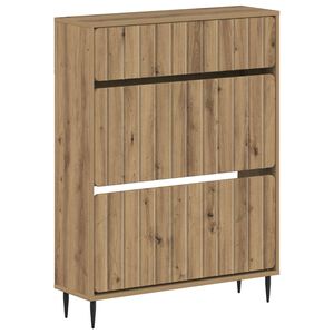 vidaXL Schoenenkast ZWOLLE 78 x 24 x 103 cm Bewerkt hout