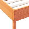 vidaXL Bedframe zonder matras massief grenenhout wasbruin 100x200 cm