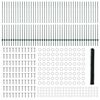 vidaXL Hek met Paal Groen 1,6 x 100 m Staal en PVC
