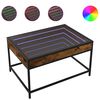 vidaXL Salontafel met Infinity LED 70x50x41 cm gerookt eikenkleurig