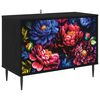 vidaXL Tv-meubel KIEL 69 x 33 x 50,5 cm Zwart eiken Bewerkt hout