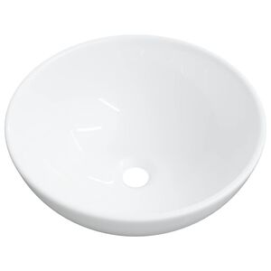 vidaXL Wastafel Wit 28x28x10 cm Keramiek