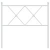 vidaXL Vervangend hoofdbord 90 cm metaal wit