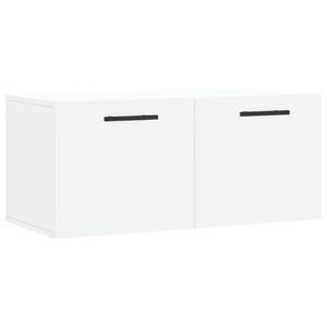vidaXL Wandkast 80x36,5x35 cm bewerkt hout wit